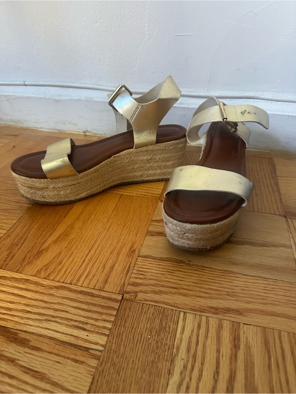 Gold Platform Sandals